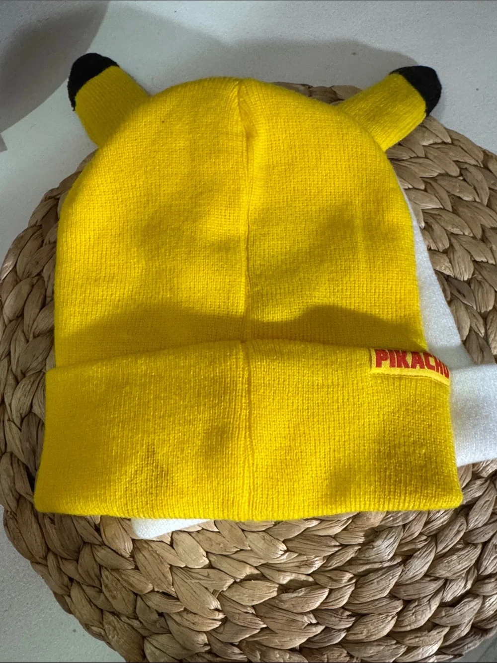Cinnamon roll & Pikachu-Inspired Knit Beanie